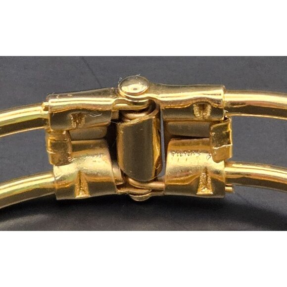 Vintage 1980's Blue Butterfly Cloisonne Goldtone Bracelet - Picture 9 of 9